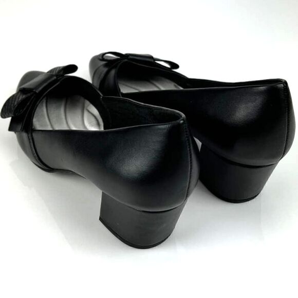 New Easy Street Women US 6.5 Black Shoes Pointed toe Slip-on Heels Pumps  - Picture 7 of 9